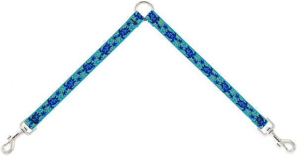 Lupinepet Originals 3/4" Turtle Reef 20-32" Adjustable Roman Dog Harness for Medium Dogs3