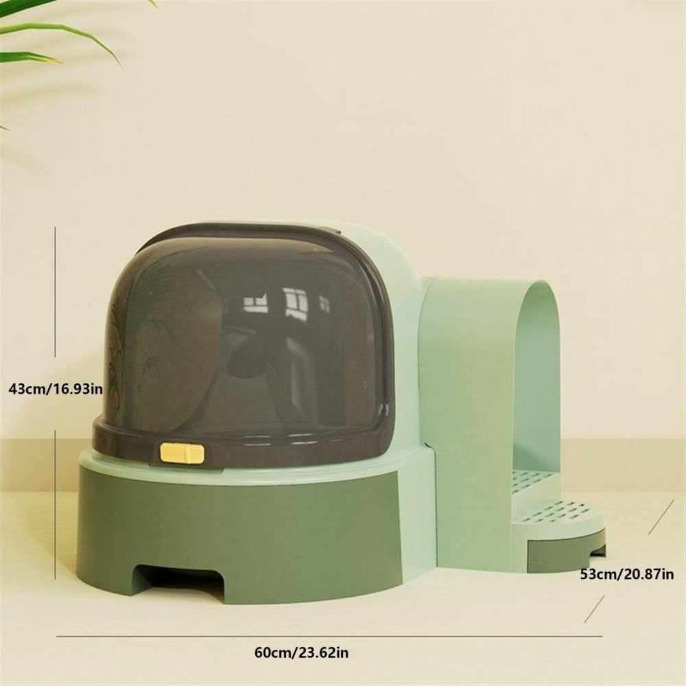 pet-supplies-extra-large-enclosed-cat-litter-box-with-scoop-splash-proof-drawer-designbrown