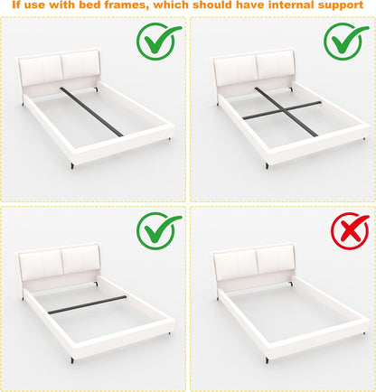 9 Inch Queen Box Spring, 3000Lbs Heavy Duty Metal Box Spring Queen Size Bed Base Mattress Foundation, Easy Assembly, Noise Free9