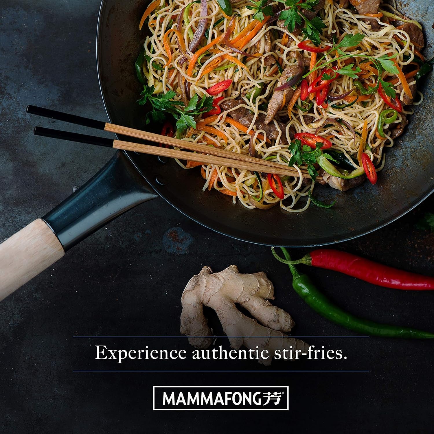 pre-seasoned-blue-carbon-steel-flat-bottom-wok-14-inch-chinese-pow-wok-traditionally-hand-hammered-woks-and-stir-fry-pans