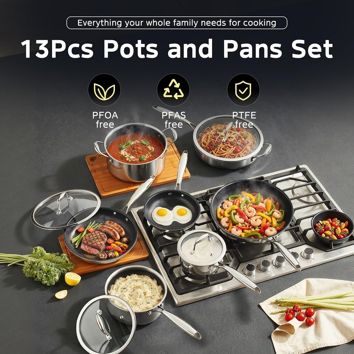 13pcs-nonstick-pots-and-pans-set-stainless-steel-cookware-sets-hybrid-titanium-non-stick-frying-pans-saucepans-saute-pan-stock-pot-pfoa-free-kitchen-skillet-induction-compatible