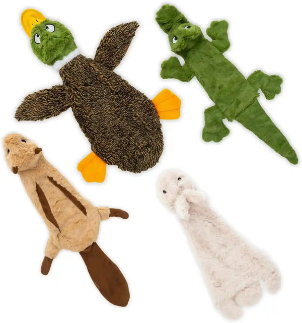 Best Pet Supplies Squeaky Dog Toys with Soft Durable Fabric for Small, Medium and Large Pets Interactive Toy for Indoor Play, Supports Active Biting and Play - 1Wild Duck, Small20