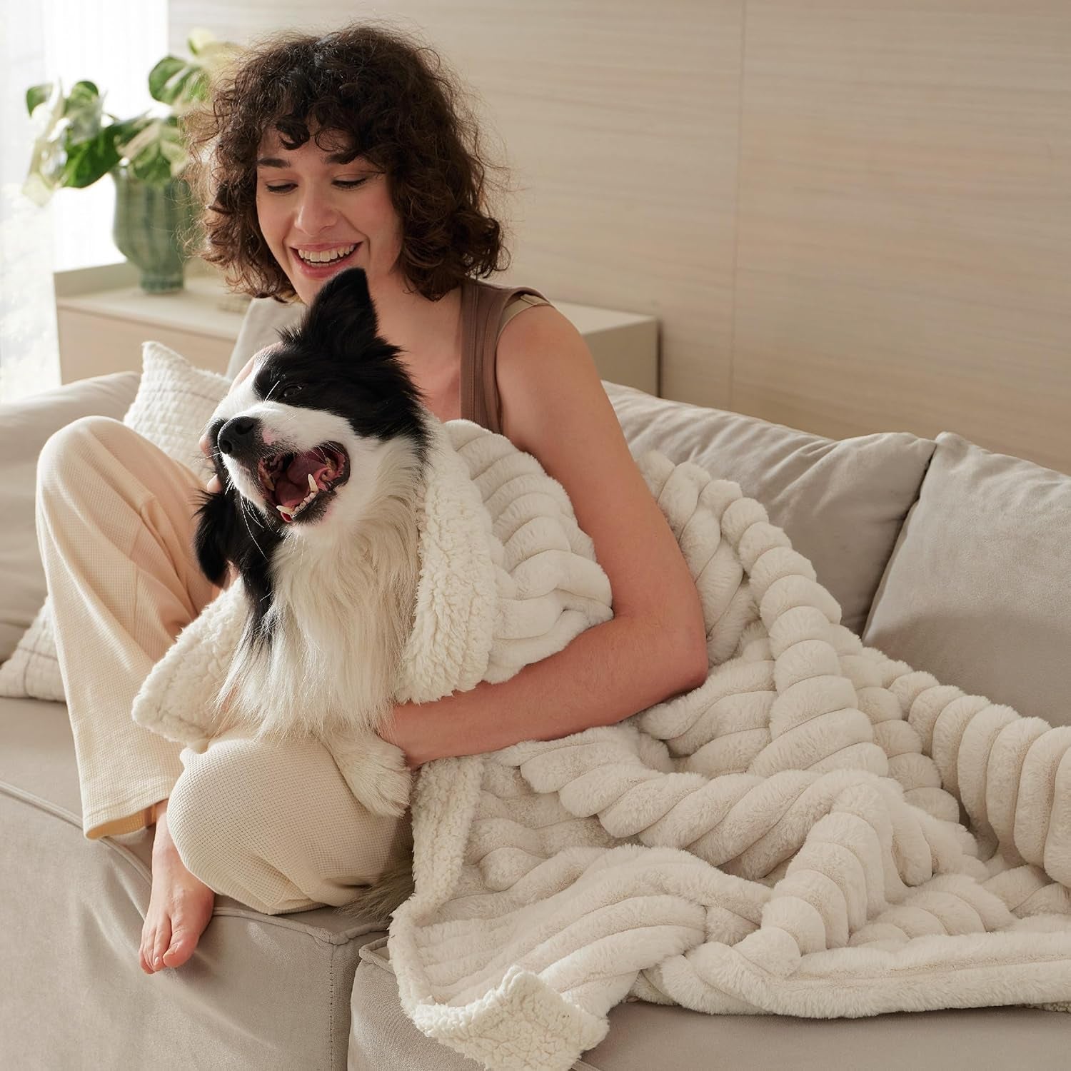 bedsure-comfyfleece™-waterproof-dog-blankets-for-large-dogs-50x60-cream-soft-plush-couch-cover-washable-corduroy-fleece-for-furniture-protector-cozy-calming-reversible-pet-blanket-for-senior-dogs