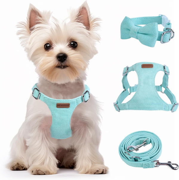 Dog Harness and Leash Set, XXS No Pull Adjustable Puppy Harness with Multifunction Pink Dog Leash and Dog Collar, Soft No Choke Escape Proof Pet Harness Vest for Small Dogs and Cats (Pink, S)12