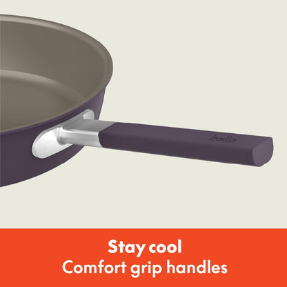 Fits-Anywhere™ 9-Piece Ceramic Nonstick Non-Toxic Cookware Set, Plum7