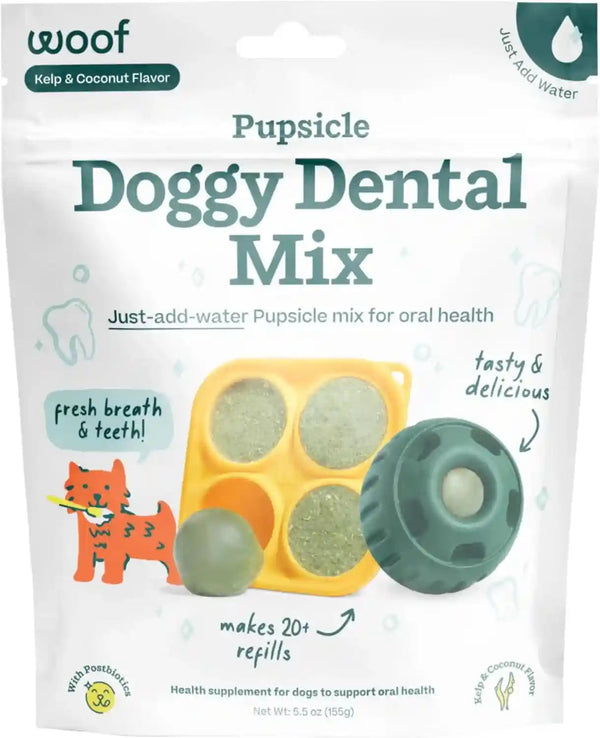 WOOF Dog Pupsicle Mix - Easy-To-Make DIY Pupsicle Refills - Tasty, Healthy Pupsicle Mix - Wholesome Ingredients - Long-Lasting Treats for Dogs - Bacon and Cheese Mix9