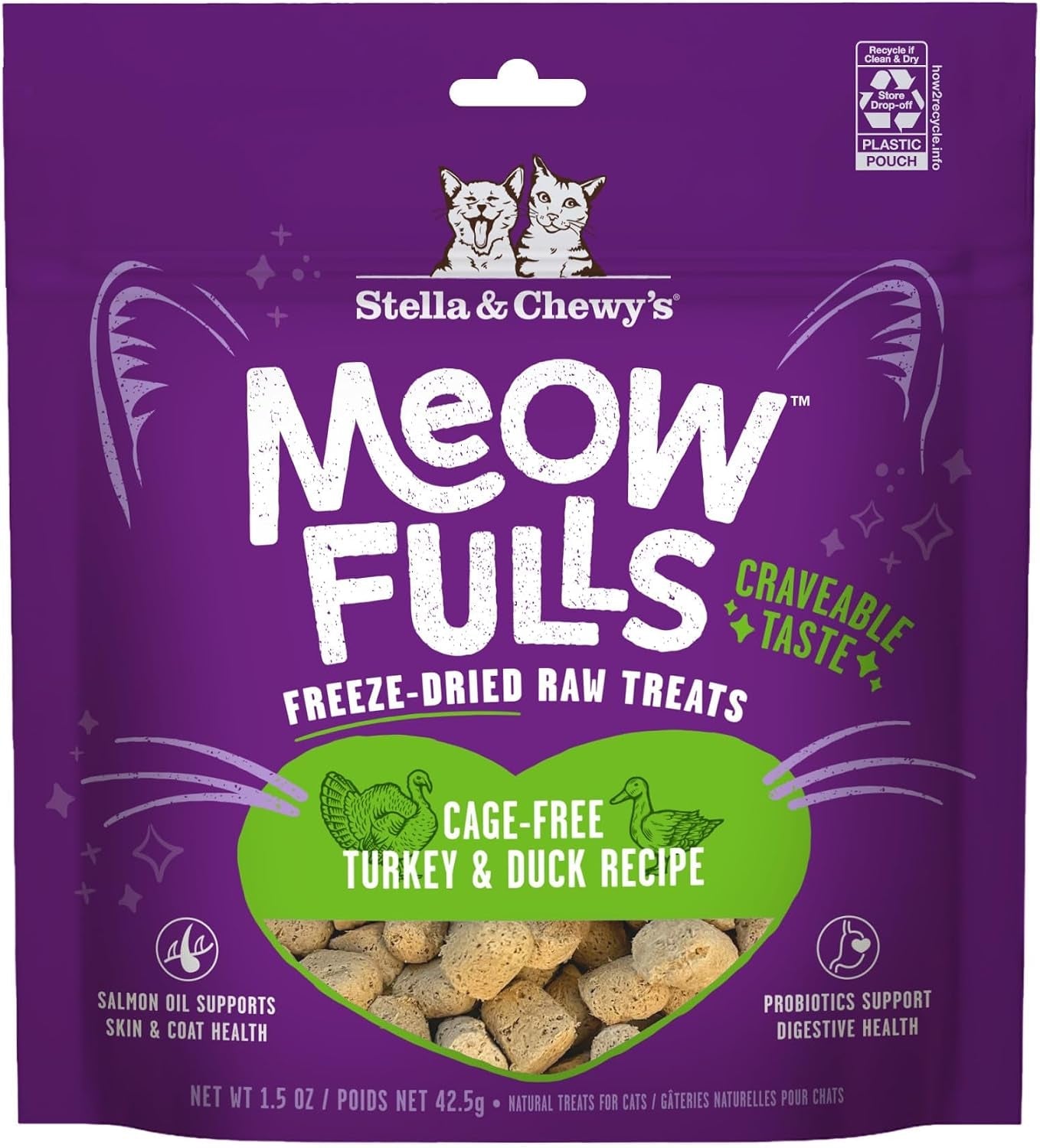stella-chewys-meowfulls-freeze-dried-cat-treats-chicken-chicken-liver-recipe-raw-protein-with-probiotics-salmon-oil-1-calorie-per-treat-1-5-oz