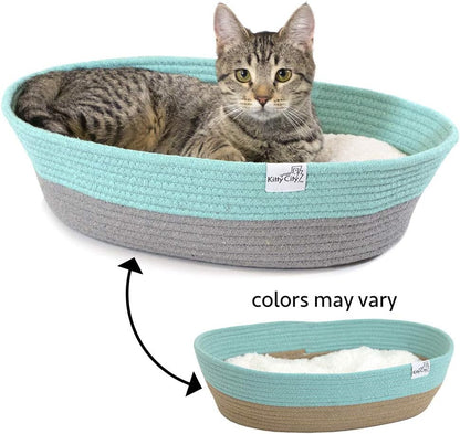 Kitty City Cat Bed, Cotton, 14" W X 19" L X 5" H (Pack of 2)5