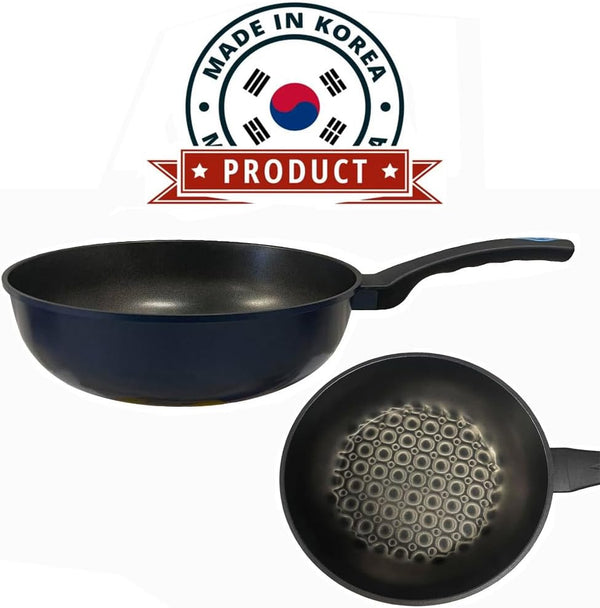 12" (30Cm) Non-Stick Saute Wok Pan with 3D Diamond Coating – Made in Korea, Stir Fry Pan for Kitchen2
