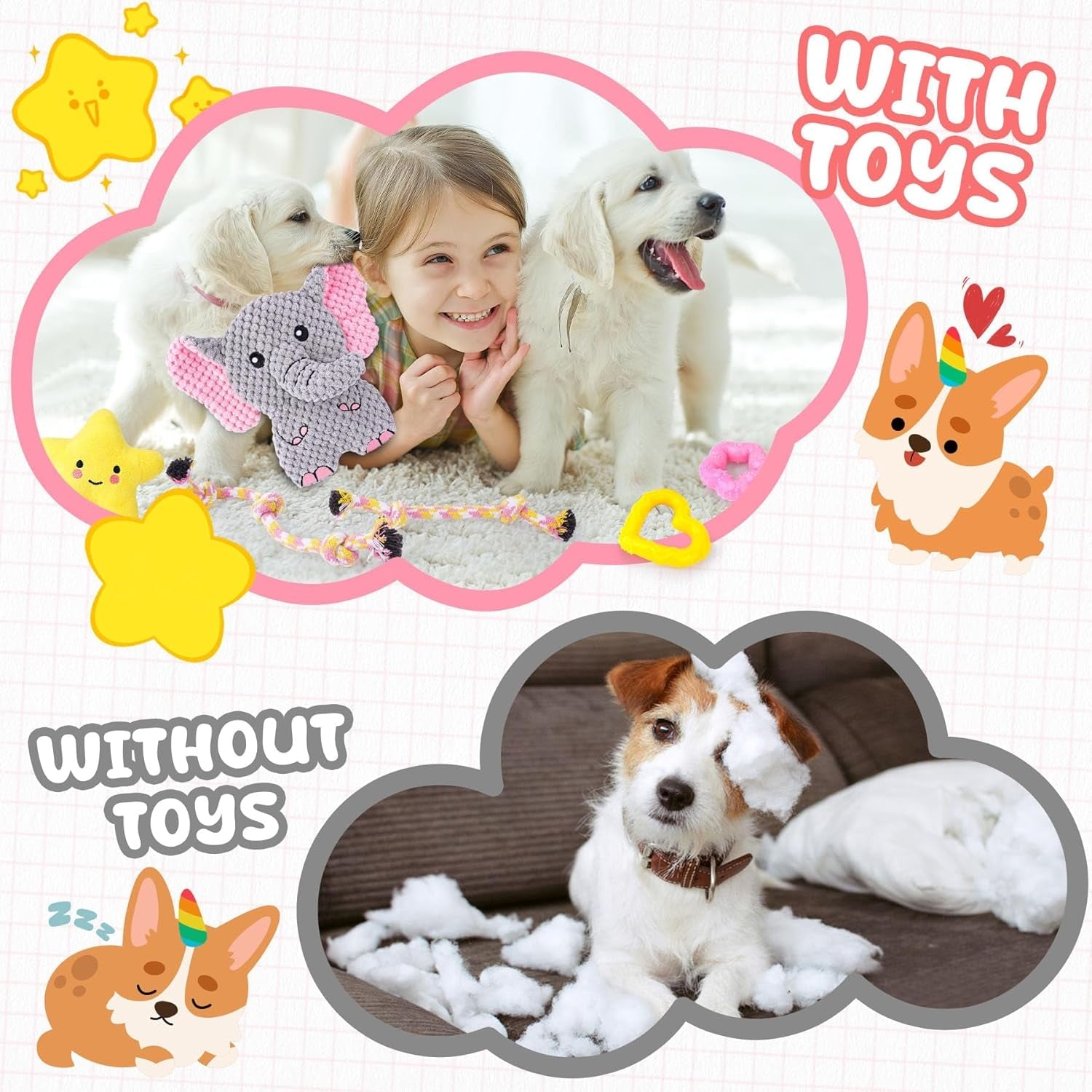 xiugoal-pink-puppy-toys-9-pack-puppy-chew-toys-for-teething-enrichment-dog-toys-for-small-dogs-to-keep-them-busy-squeaky-plush-toy-for-boredom