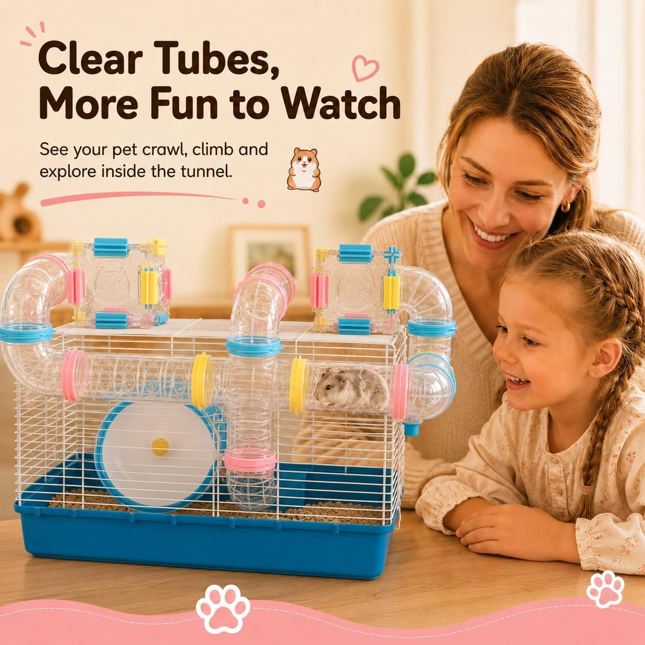 94-pcs-diy-hamster-tunnel-tube-set-clear-small-animal-cage-tube-kit-can-easy-viewing-2-inch-diameter-exercise-playground-for-dwarf-hamsters-mice-gerbils
