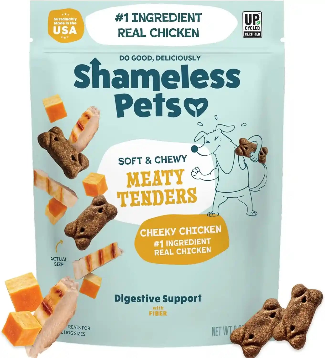 shameless-pets-soft-dog-treats-bacon-me-crazy-meaty-tenders-soft-chewy-treats-for-dogs-real-bacon-1st-ingredient-grain-free-healthy-treats-for-small-medium-large-dogs-8oz