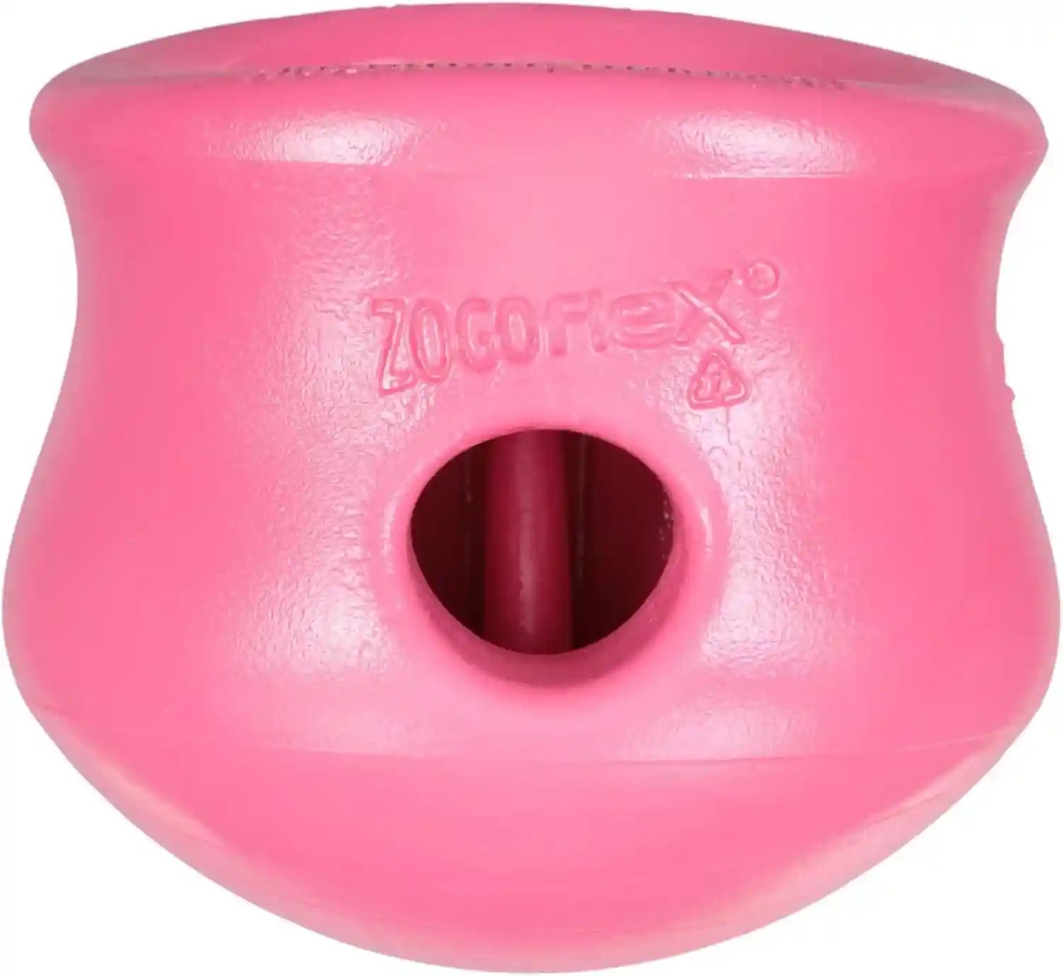 west-paw-zogoflex-toppl-interactive-treat-dispensing-puzzle-dog-toy-for-mental-stimulation-enrichment-holds-kibble-treats-lickable-freezable-dishwasher-safe-made-in-usa-large-aqua-blue
