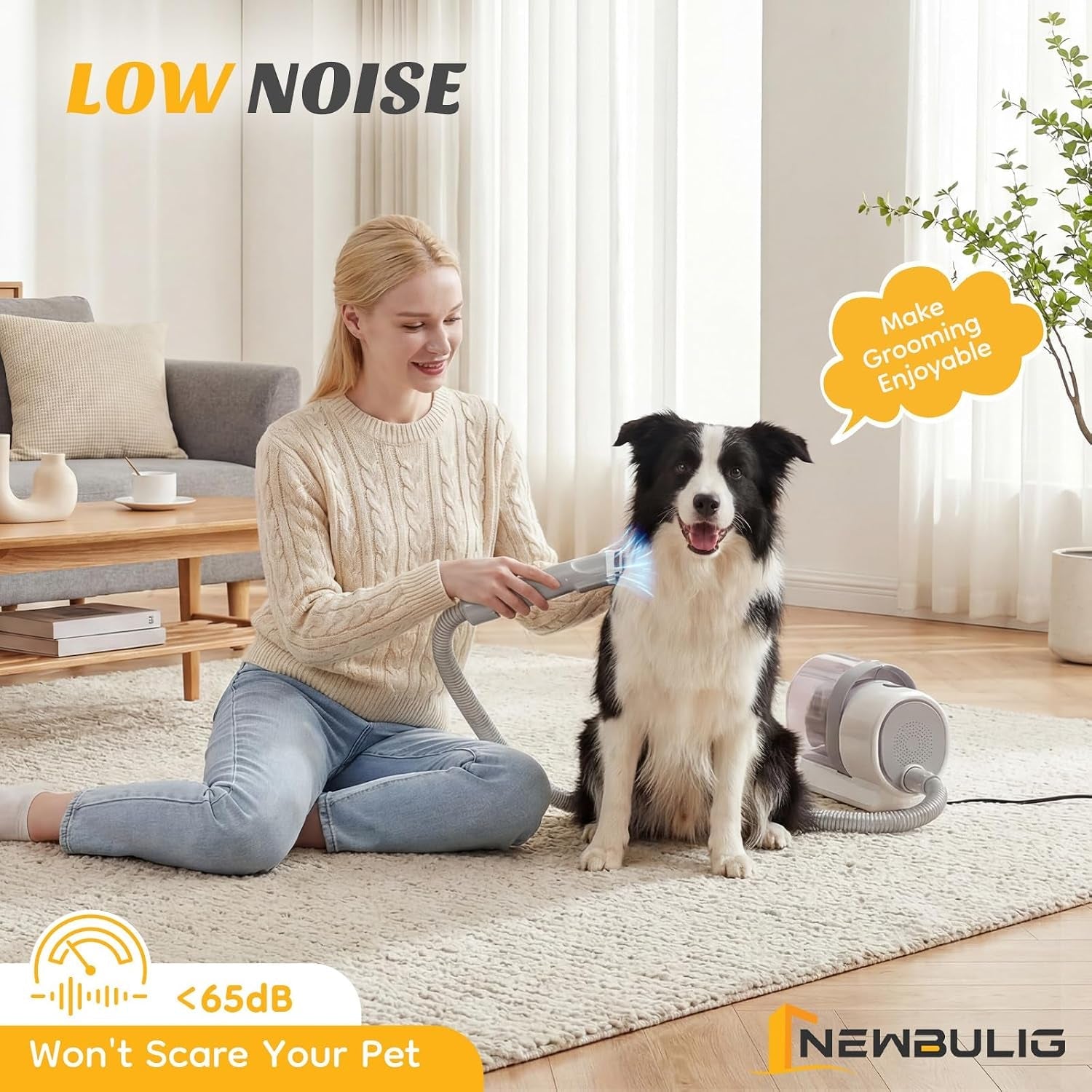 newbulig-pet-grooming-vacuum-kit-for-cats-and-dogs-2-5l-dust-cup-white-3-suction-modes-and-5-groomer-tools-dog-clippers-with-cordless-low-noise-for-cats-dogs-other-animals-hair-trimmer