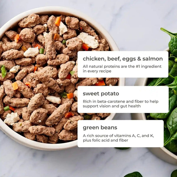 Freshpet Dog Food, Multi-Protein Complete Meal, Chicken, Beef, Egg and Salmon Recipe, 3Lb5