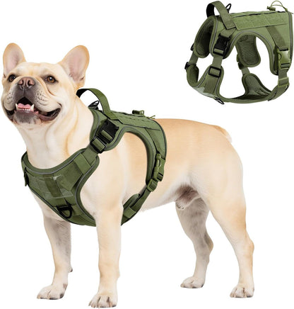 Vavopaw Dog Seat Belt Vest Harness for Car,2 in 1 Seatbelt Buckle | Soft Breathable Mesh,Adjustable Buckle,Nylon,Heavy Duty Pet Safety Seat Belts for Small Medium Large Pets,Black,L34