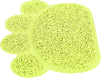 Cat Litter Tray, PVC Dog Mat Antislip Shape Pet Puppy Non Slip Box Liners Feeding Bowl Placemat Supplies for Cats and Dogs (Claw Shape)5