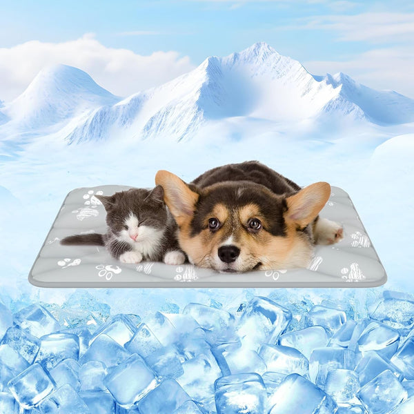 Rywell Super-Absorbent Cooling Mat for Dogs 44"X32" Arc-Chill 3.0 & Color-Changing Dog Cooling Mat, Stay Cool & Dry, Washable, Non-Slip Pet Bed Mat for Floors, Sofas, Kennels10