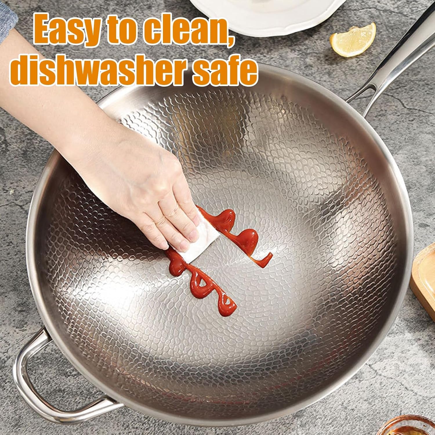 titanium-hammered-wok-with-double-handles-frying-pans-nonstick-non-stick-wok-scratch-resistant-non-stick-titanium-pans-for-cooking-14-17in
