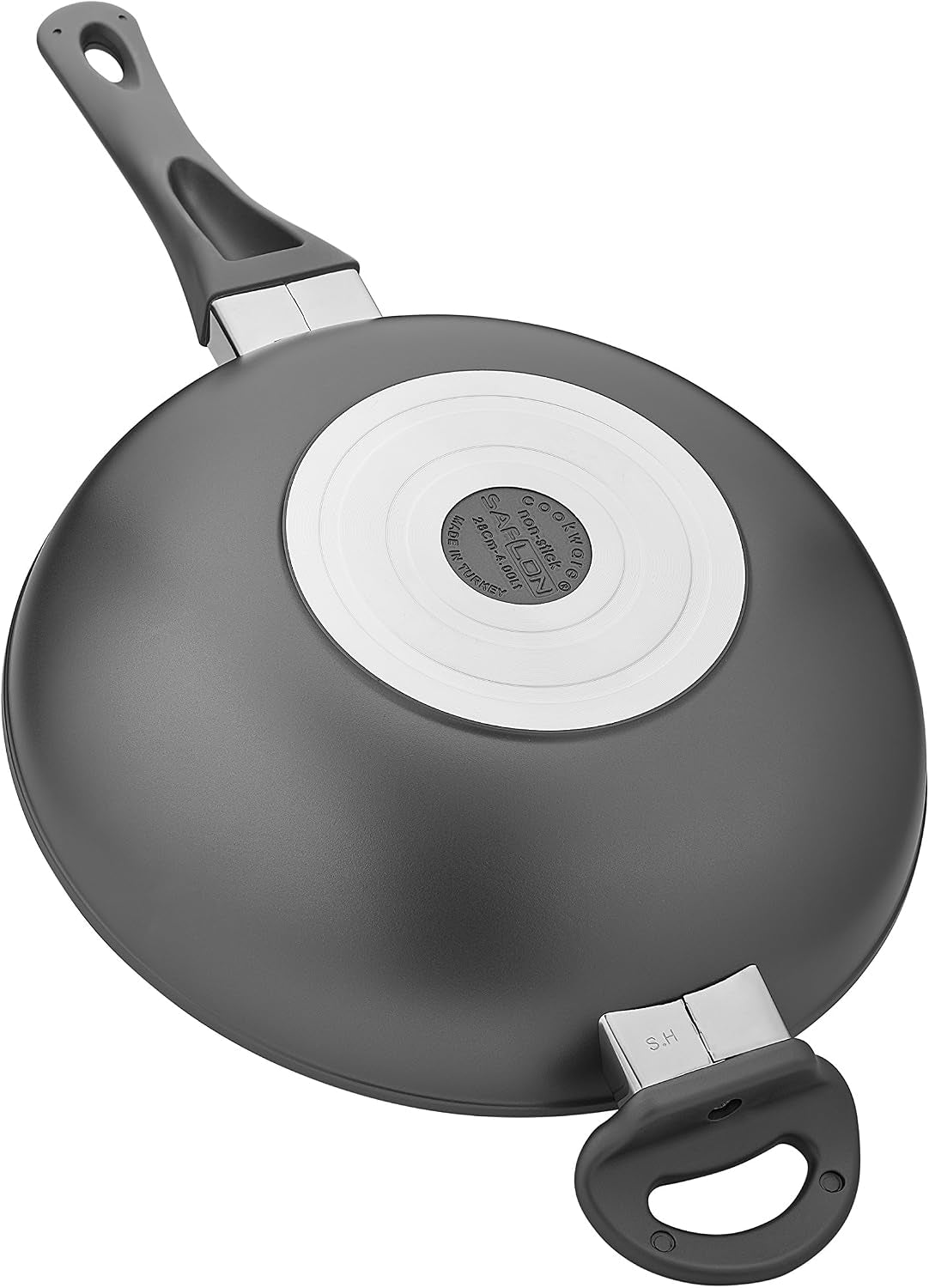 titanium-nonstick-11-inch-wok-and-stir-fry-pan-with-glass-lid-forged-aluminum-with-pfoa-free-scratch-resistant-gray
