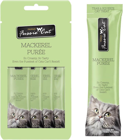 Fussie Cat, 0.5 Ounces Each, 50 Tubes, Ocean Fish Variety 10 Flavors17