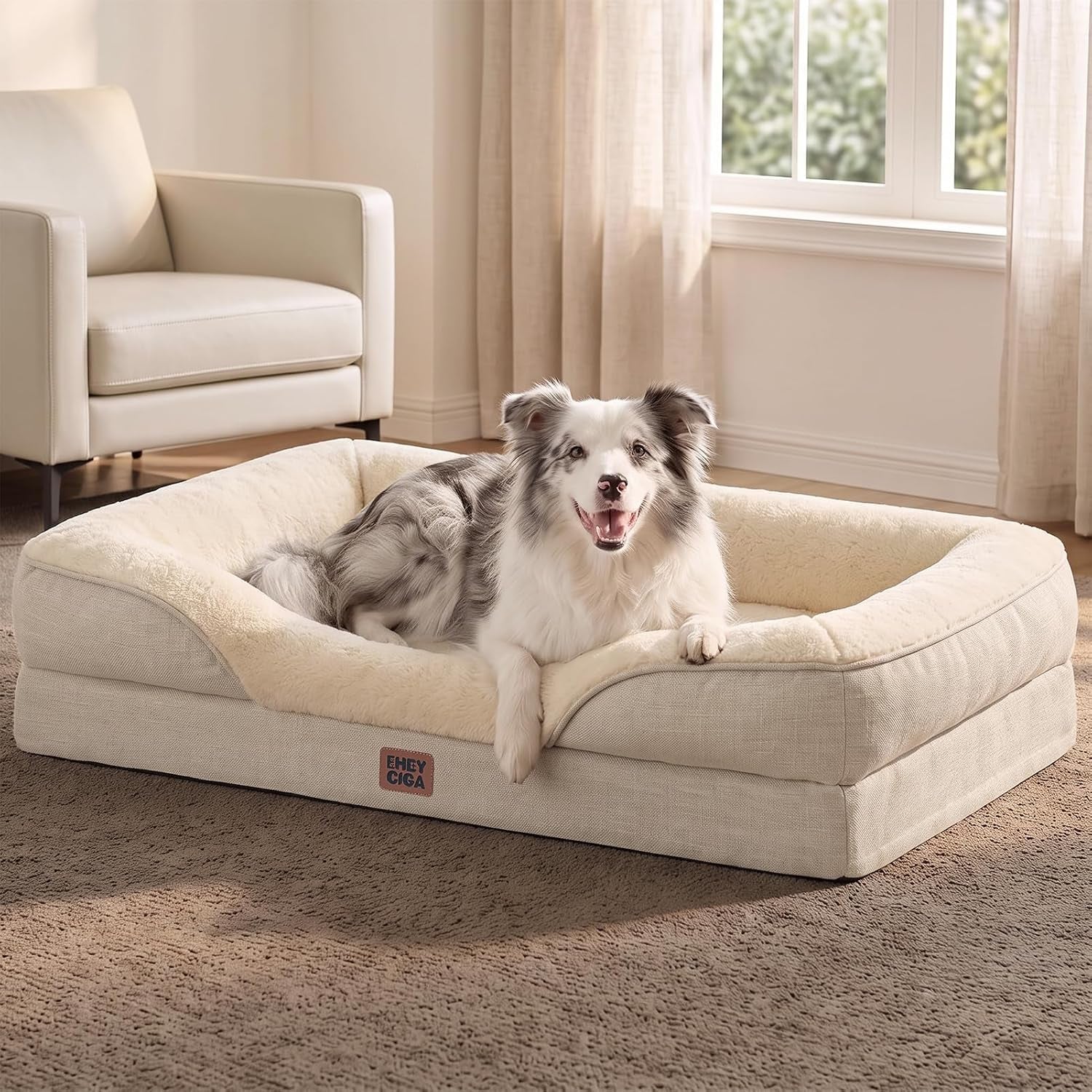 eheyciga-orthopedic-xl-dog-bed-for-large-sized-dog-42x30-inch-extra-large-memory-foam-dog-couch-bed-with-sides-waterproof-liner-washable-removable-cover-bolster-pet-sofa-grey