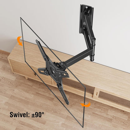Full Motion TV Wall Mount, 14-42" TV Monitor, VESA 200X200, 44 Lbs | Supports Swivel, Tilt, Extension & Rotation, Sturdy Bracket for LED LCD Televisions and Desktop Monitors4