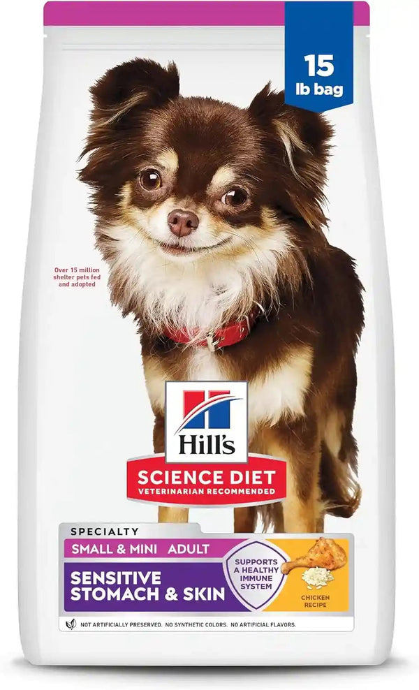 Hill'S Science Diet Adult Sensitive Stomach & Skin Small & Mini Dry Dog Food, Chicken, 4 Lb. Bag (Updated Formula)16