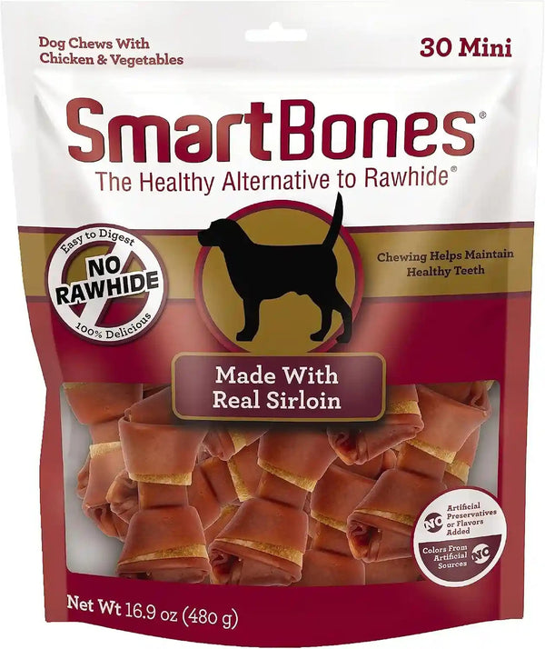 Smartbones Mini Bones with Real Peanut Butter 56 Count, Rawhide-Free Chews for Dogs11