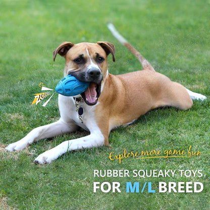 EASTBLUE Squeaky Dog Toys for Aggressive Chewers: Rubber Puppy Chew Ball with Squeaker, Almost Indestructible and Durable Pet Toy for Medium and Large Breed3