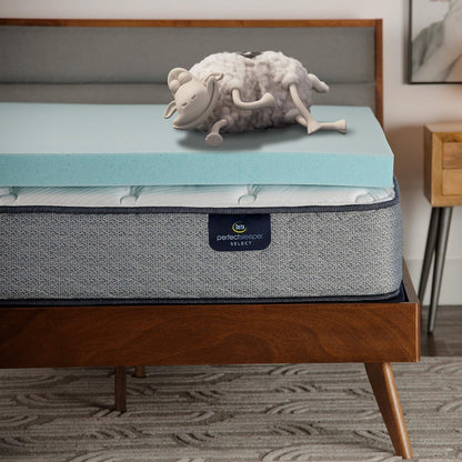 Thermagel Cooling, Pressure-Relieving Memory Foam Mattress Topper, 3 Inch, Full,Blue1