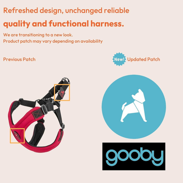 Gooby Escape Free Sport Harness - Red, Medium - No Choke Step-In Patented Neoprene Small Dog Harness with Four-Point Adjustment - Perfect on the Go Dog Harness for Medium Dogs No Pull and Small Dogs2
