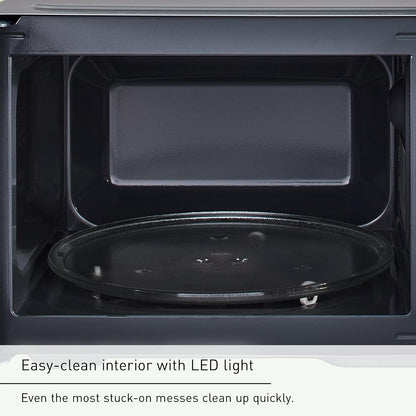 Panasonic Countertop Microwave Ovens, 0.9 Cu. Ft. 1000W, 15 Auto Cooking Presets, Inverter Technology for Even Cooking, with Genius Sensor Technology and Turbo Defrost- NN-SD47QSDAYH7