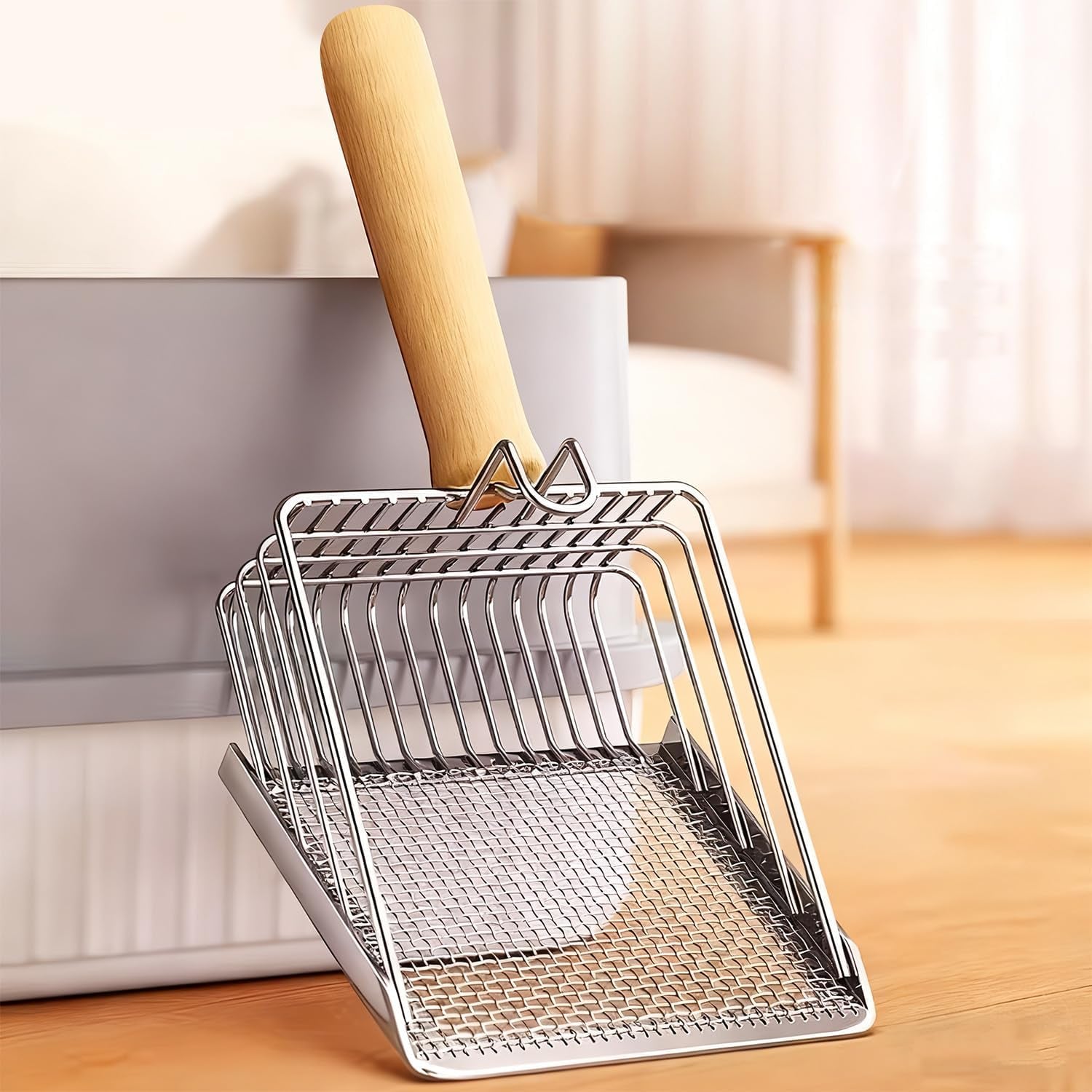 2-in-1-cat-litter-shovel-wood-handle-metal-with-hook-portable-stainless-steel-cat-dog-habitats-litter-scoops-pet-cleaning-tool-27x13cm