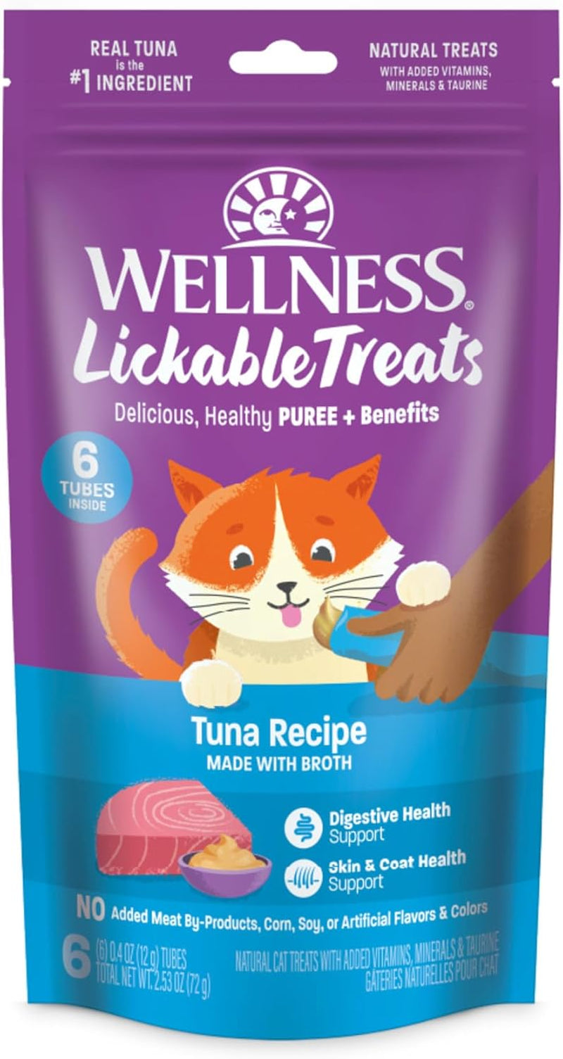 wellness-lickable-soft-puree-cat-treats-all-lifestages-kitten-to-senior-natural-grain-free-chicken-flavor-0-4-oz-pack-of-6-tubes