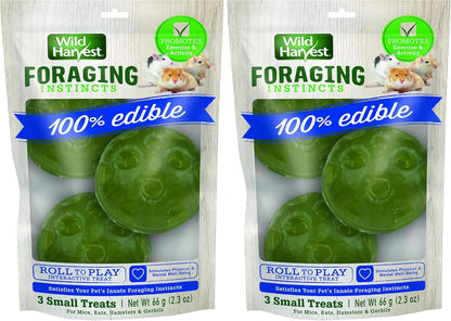 Wild Harvest® Foraging Instincts Roll N’ Play Interactive Treat, 3 Count, for Pet Mice, Rats, Hamsters and Gerbils, 2.30 Ounce (Pack of 1)9