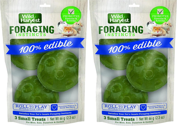 Wild Harvest® Foraging Instincts Roll N’ Play Interactive Treat, 3 Count, for Pet Mice, Rats, Hamsters and Gerbils, 2.30 Ounce (Pack of 1)9