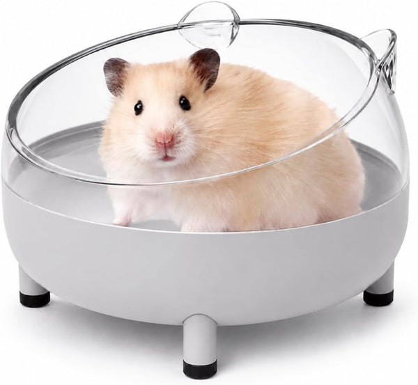 Meow&Woof Hamster Sand Bath Container, Large Sandbox Toilet Gerbil Batheoom, Tiny Chinchilla Dust Bathtub Sand Bath Box for Hamster Cage Accessories 5.2 Inch - Blue9