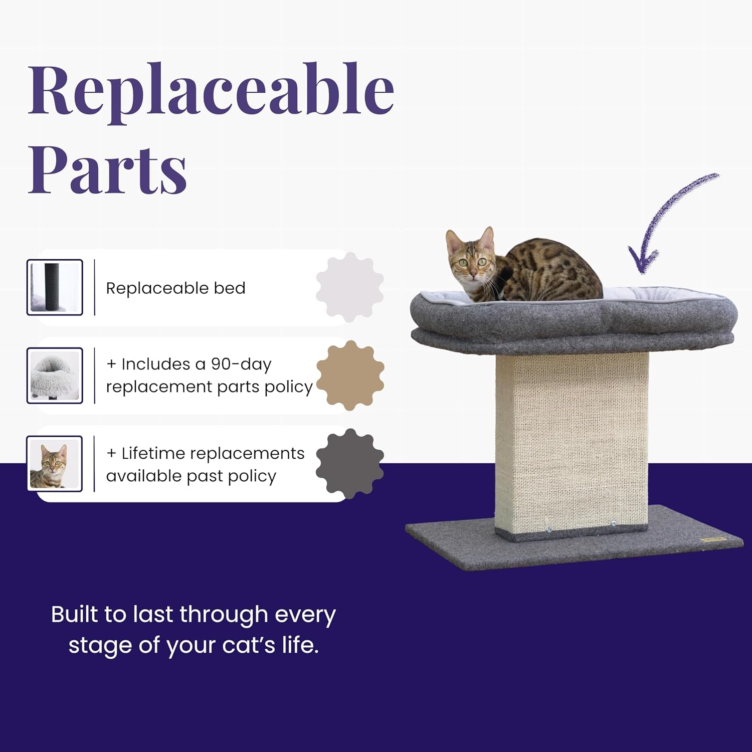 catry-cat-perch-with-washable-replaceable-bed-wide-sisal-scratching-post-cat-tree-with-washable-replaceable-bed-for-large-cats-thick-sisal-scratching-post-sturdy-cat-tower-easy-assembly-cat-tree