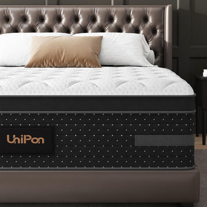 Medium Firm Queen Size Mattress, 14 Inch Hybrid Mattress in a Box with Zoned Lumbar Support for Side Sleepers, Pressure Relief, Fiberglass Free, 365 Nights Trial, 10 Years Warranty7