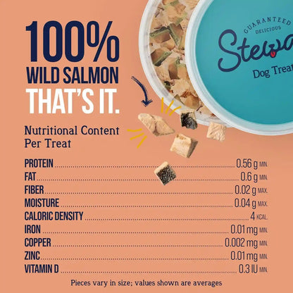 Stewart Freeze Dried Dog Treats, 100% Wild Salmon, 9.5 Oz Tub | Premium Quality Raw Protein, Single Ingredient, High Protein Training Treats & Food Topper, No Refrigeration, Cat Friendly7
