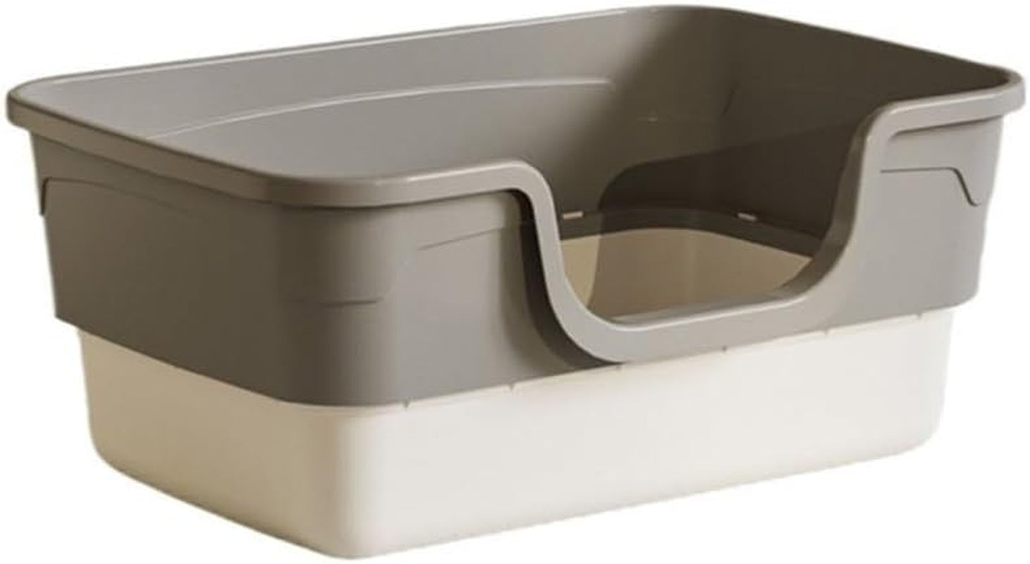 pet-supplies-open-top-cat-litter-box-with-removable-design-thickened-anti-splash-easy-cleangray