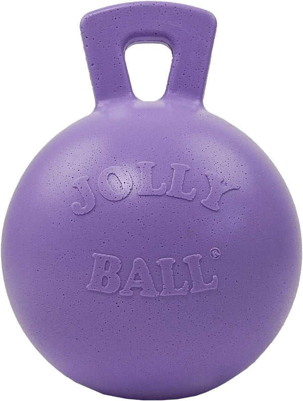 Jolly Pets Tug-N-Toss Heavy Duty Dog Toy Ball with Handle, 8 Inches/Large, Red (408 RD)15
