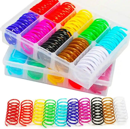 40Pcs 10 Colors Box Stored Springs for Indoor Cats, Cats Coil, Cat Interactive Toys, Cat Swatting Toy, Self-Play Toys, Hunting Toy, Kitten Spring10