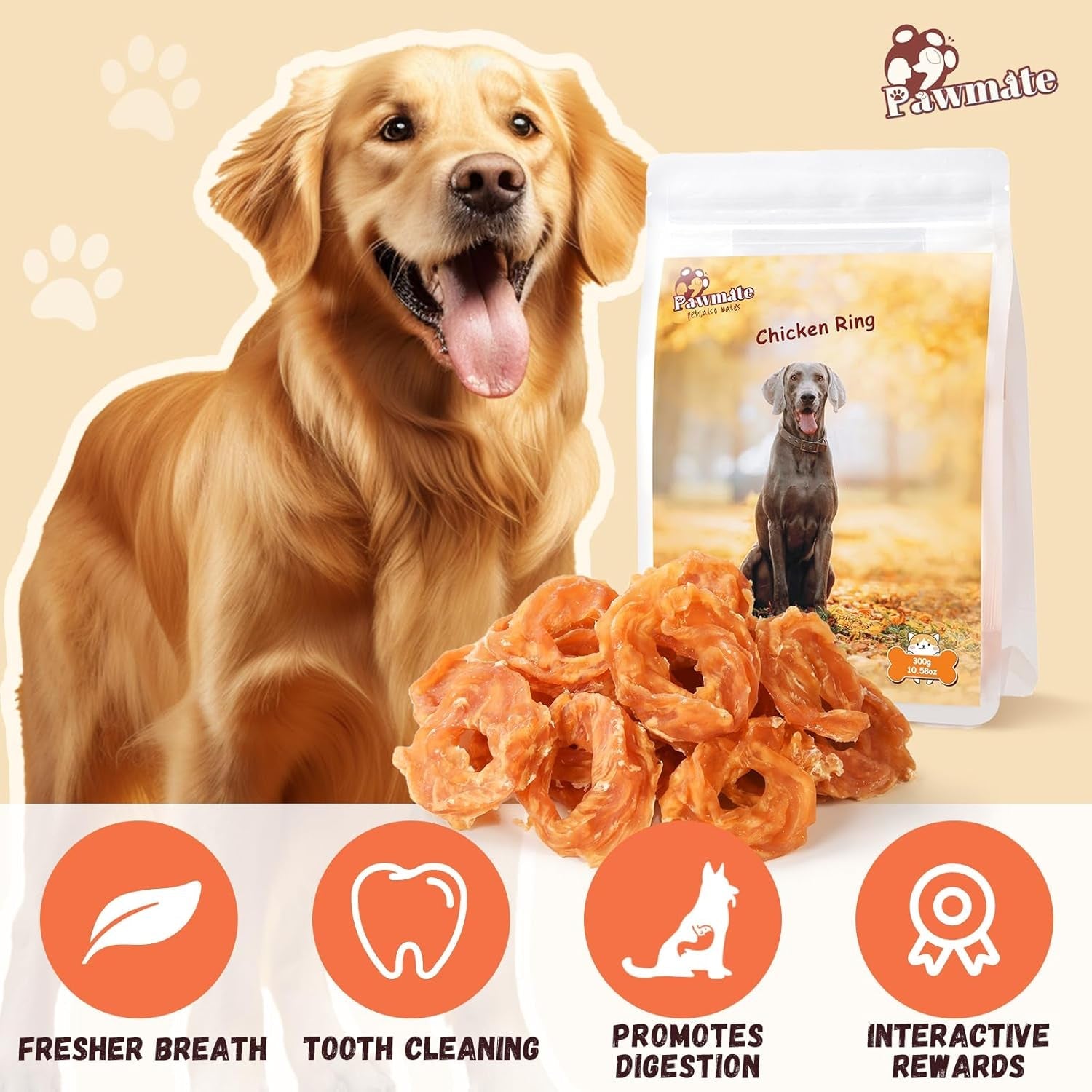 pawmate-dog-treats-chicken-jerky-rings-rawhide-free-grain-free-real-dried-tenders-natural-chicken-breast-dog-chewy-training-snacks-for-small-medium-large-dogs-large-pack-10-6-oz