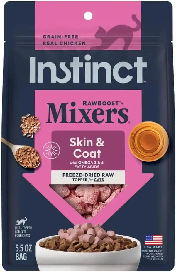 Instinct Freeze Dried Mixers, Cat Food Toppers, Digestive Health, 5.5 Oz | Freeze-Dried Raw Meal Topper or Treat, Functional Whole Foods, Fiber, and Probiotics for Gut Support11