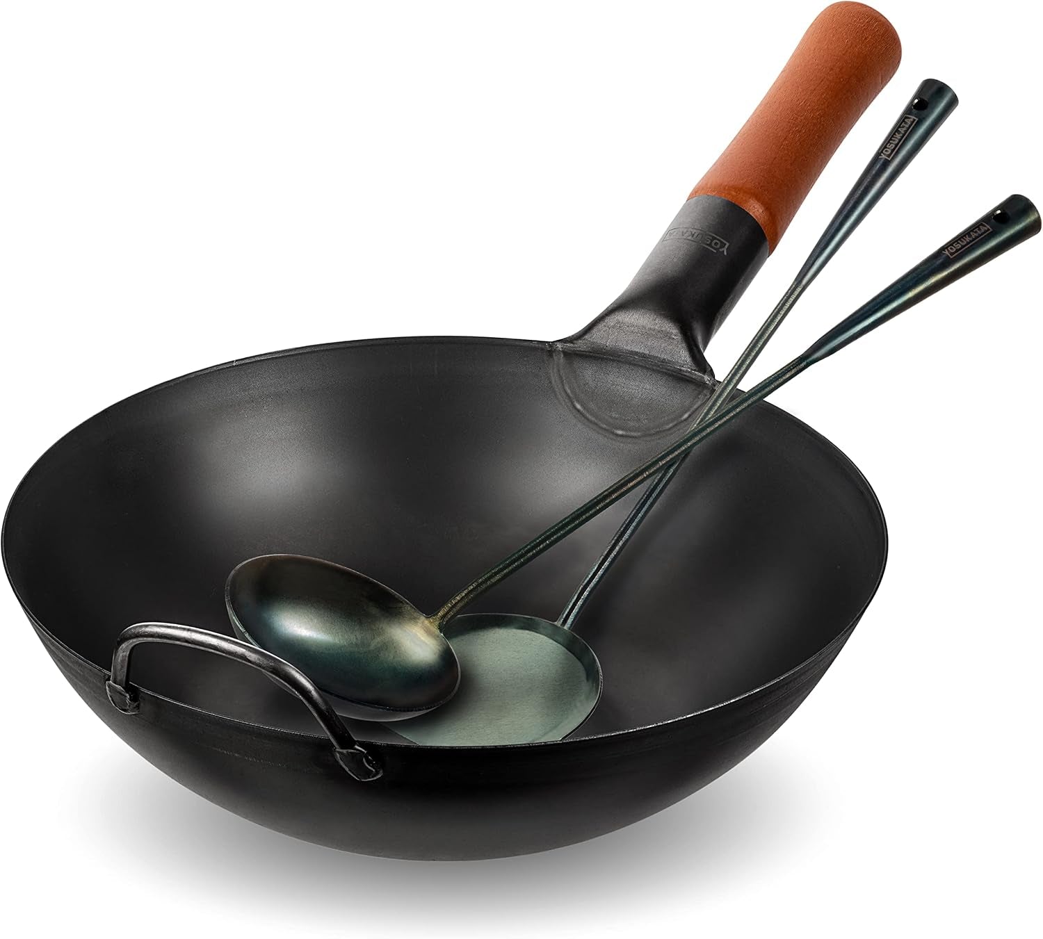 carbon-steel-wok-pan-11-8-blue-carbon-steel-17-inch-wok-spatula-ladle-3-pairs-of-chopsticks-visit-the-store