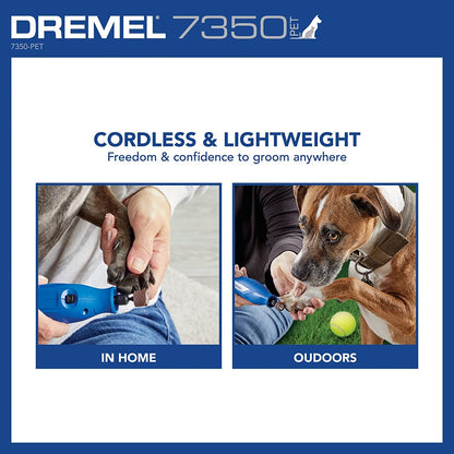 Dremel 7350-PET 4V Pet & Dog Nail Grinder, Easy-To-Use & Safe Nail Trimmer, Professional Pet Grooming Kit - Works on Large, Medium, Small Dogs & Cats6