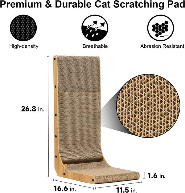 Premium durable cat scratching pad with high-density, breathable, abrasion-resistant design3