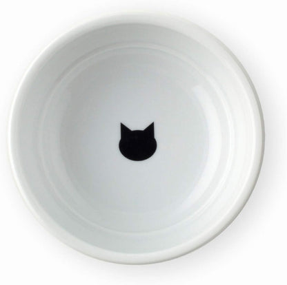 Necoichi Shallow Wide Ceramic Cat Food & Water Bowl (Paw, Basic Flat)4